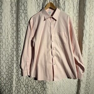 BROOKS BROTHERS Regent Fit 4/5 Pink Long Sleeve Button Down Large